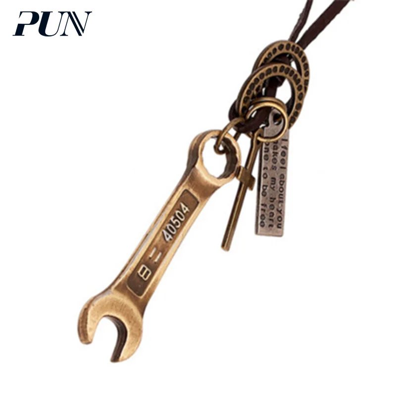 PUN ожерелье в стиле панк с подвеской Мужская Персонализированная винтажная