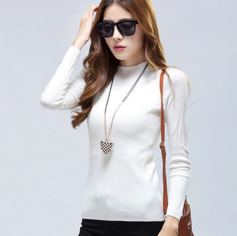 

Nice Pop! Spring And Autumn Fashion Women long-sleeved Sweater Slim Women Knitwear Fashion