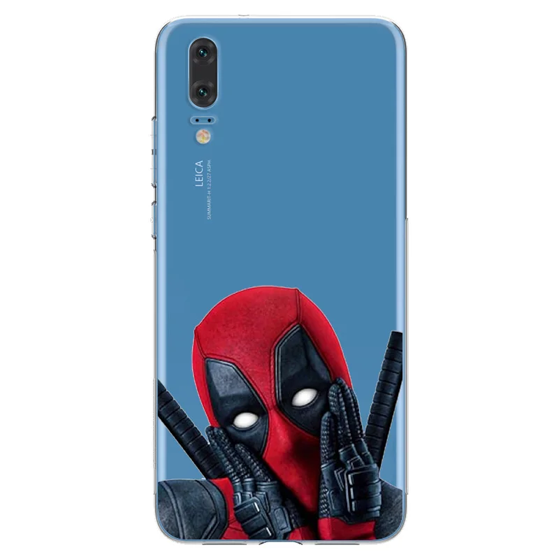 Чехол ciciber для Huawei P30 P20 P10 P9 P8 Lite Pro Plus 2017 P smart 2019 чехлы телефонов Marvel Deadpool Shell Capinha
