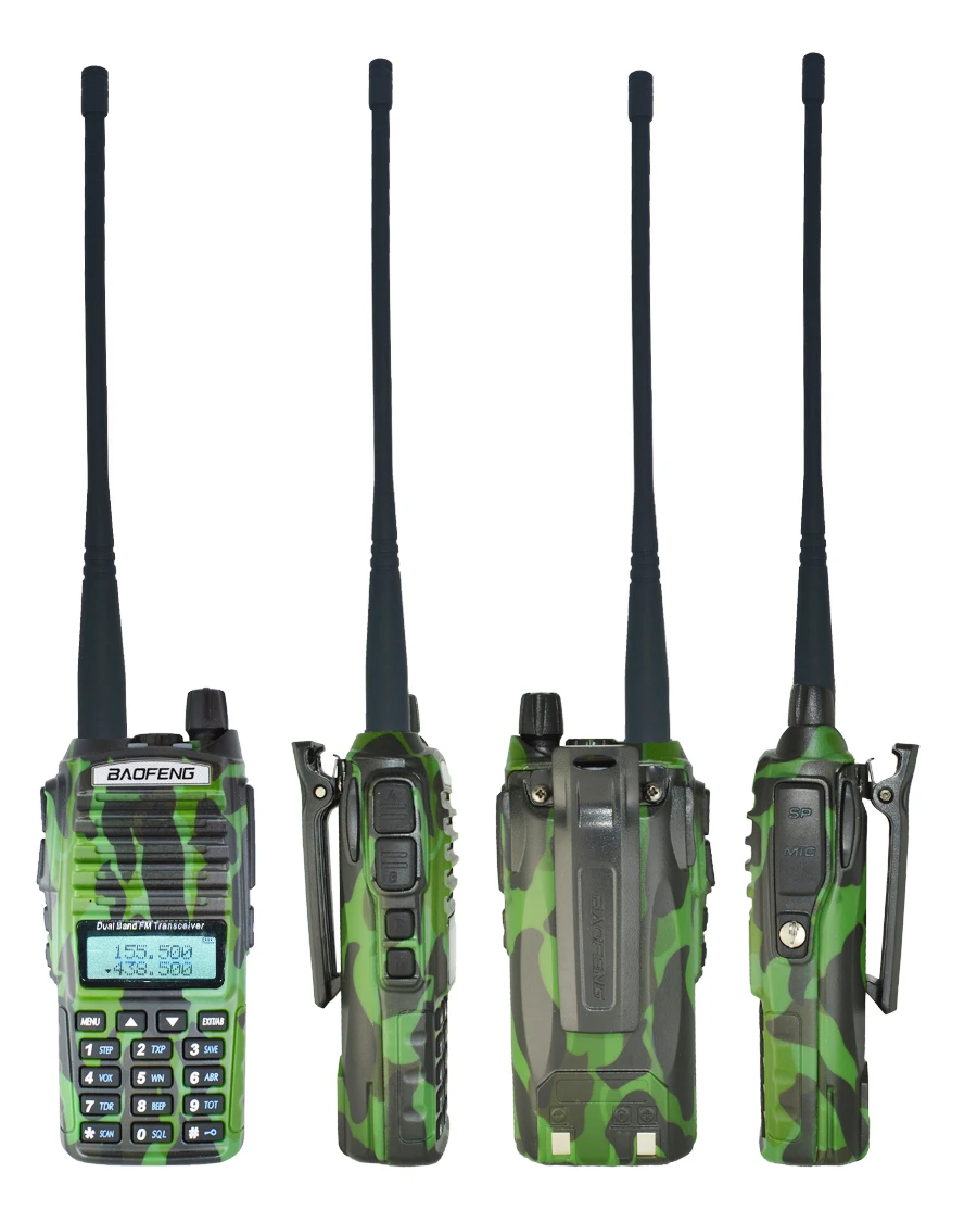2 шт./компл. Портативный двух-передающая радиоустановка UV 82 Dual PTT радио BaoFeng UV-82 двухдиапазонный двухстороннее радио приемопередатчик+ 771 антенна