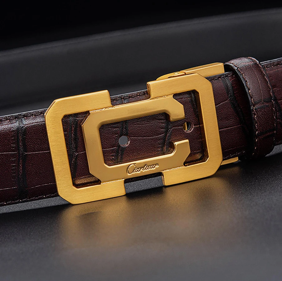 

2020 ciartuar official store new design belt high quality genuine leather C buckle strap first layer luxury casual free shipping