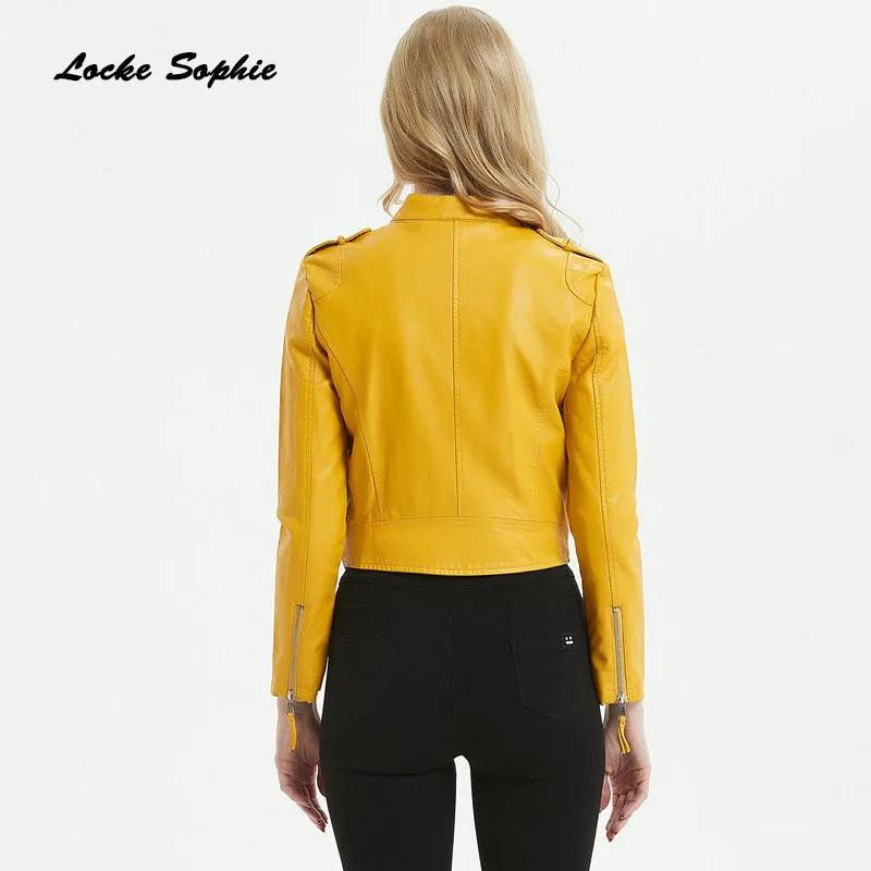 Женская короткая куртка большого размера блейзеры осень 2020 искусственная кожа