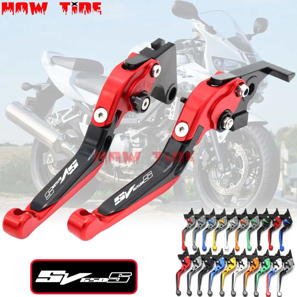 

CNC Adjustable Folding Extendable Motorcycle Brake Clutch Levers For Suzuki SV650S SV 650S SV650 S 1999-2009