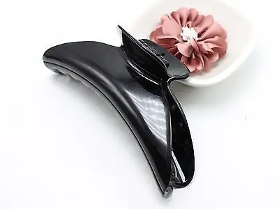 

2 Large Black Plastic Hair Claw Grip Folding Clips Clamps 115mm for DIY Craft