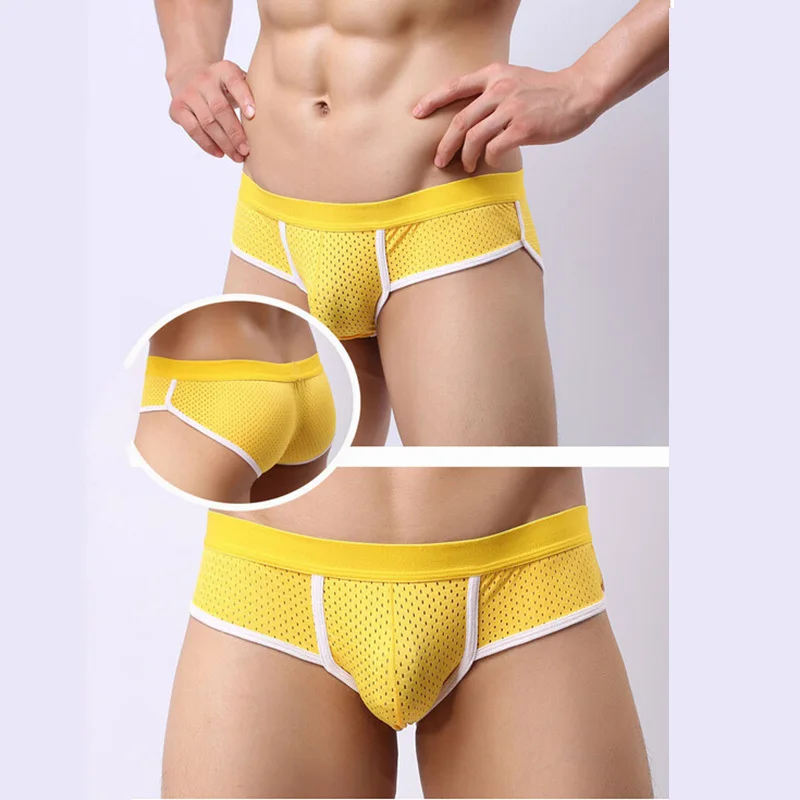 Сексуальные трусы с низкой талией u образная выпуклость мешок Для мужчин