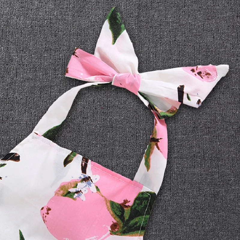 Боди без рукавов с открытой спиной для новорожденных девочек комбинезон на