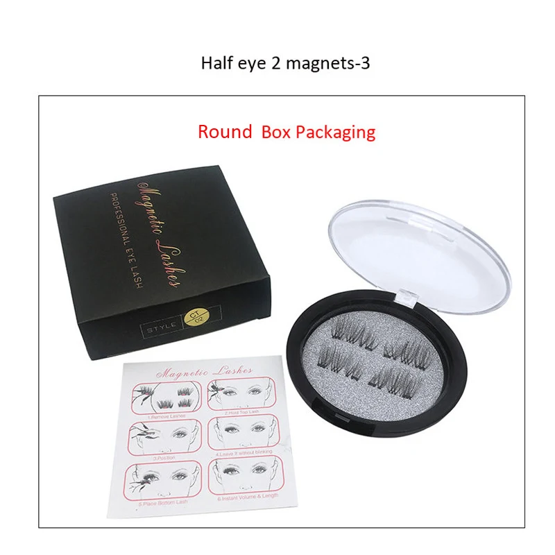 3D Магнитные ресницы Z'LRAQI BEAUTY 1 пара магнитные ручной работы без клея