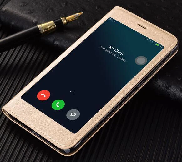 Чехол с откидной крышкой для Xiaomi Mi Note 3 Note3 Натуральный прозрачный чехол окошком
