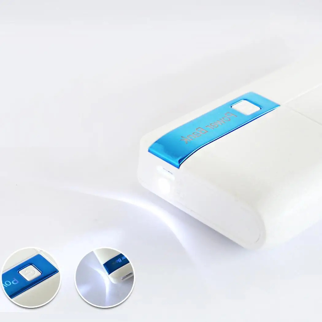 10000 мАч банк питания большой емкости три usb порта Быстрая зарядка светодиодный