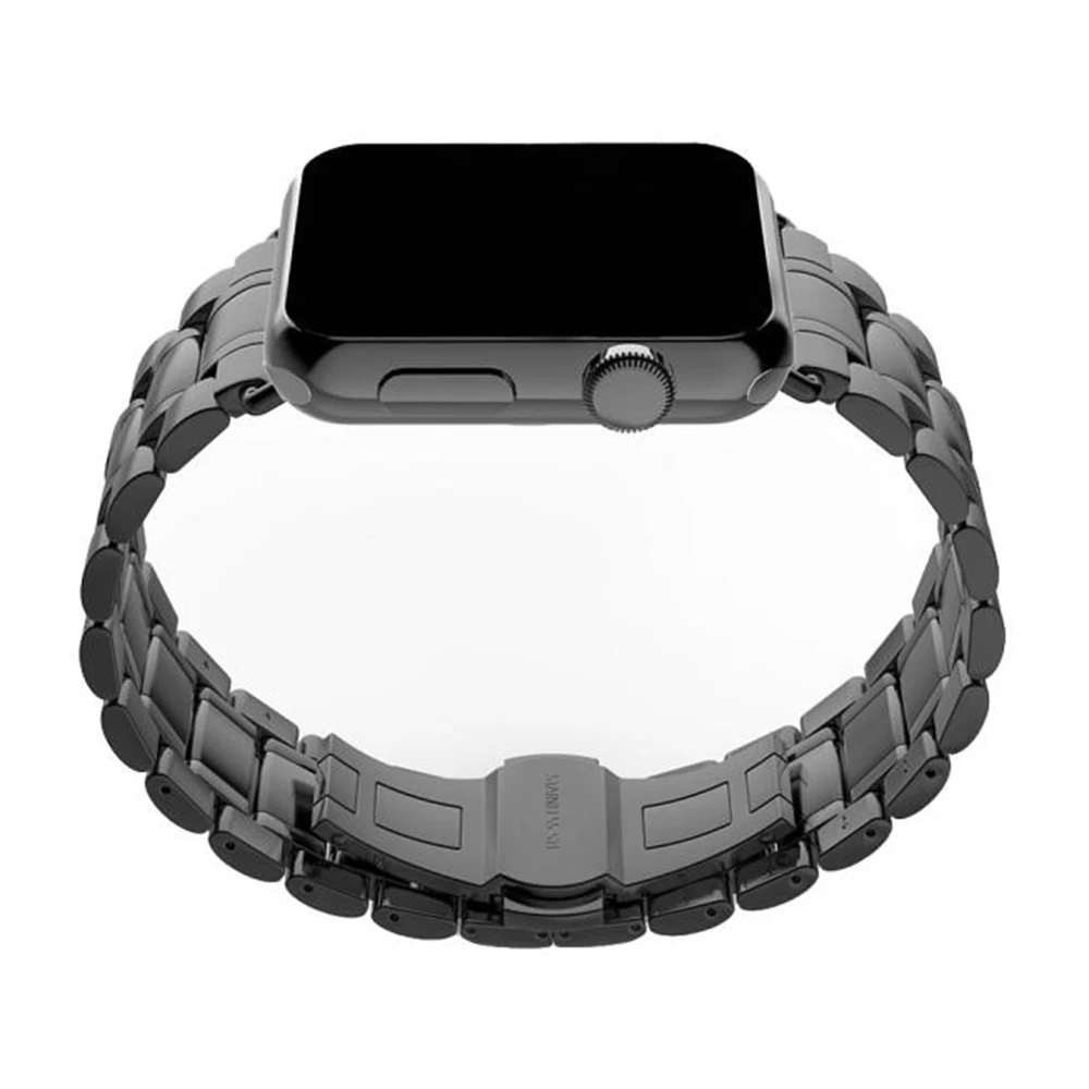 Stainless Steel watch Strap for apple watch band 42mm/38mm/44mm/40mm link bracelet Watchband for iWatch 4/3/2/1 metal wrist belt