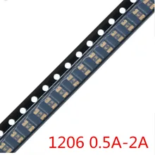 100 шт. плавкий предохранитель PTC 1206 0 05a/0 1a/0 2a/0 5a/0 75a/1 1a/2A SMT SMD PPTC