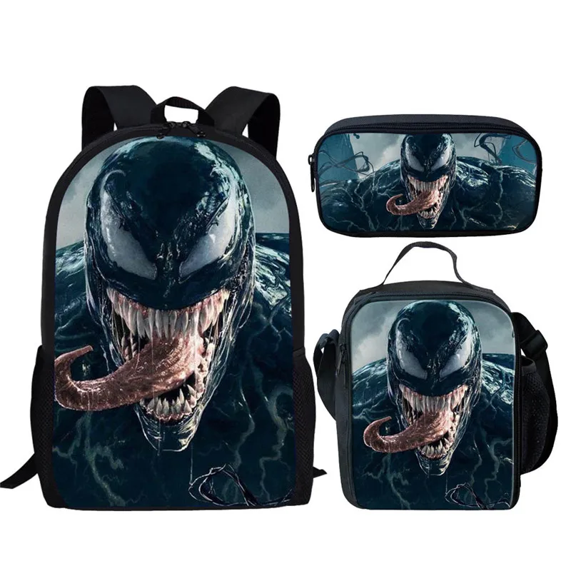 Venom, школьная сумка, набор, Череп, школьный рюкзак, мужской, Подростковый, для мальчиков, рюкзак, Детская сумка через плечо, mochila escolar - Цвет: L4446CGK
