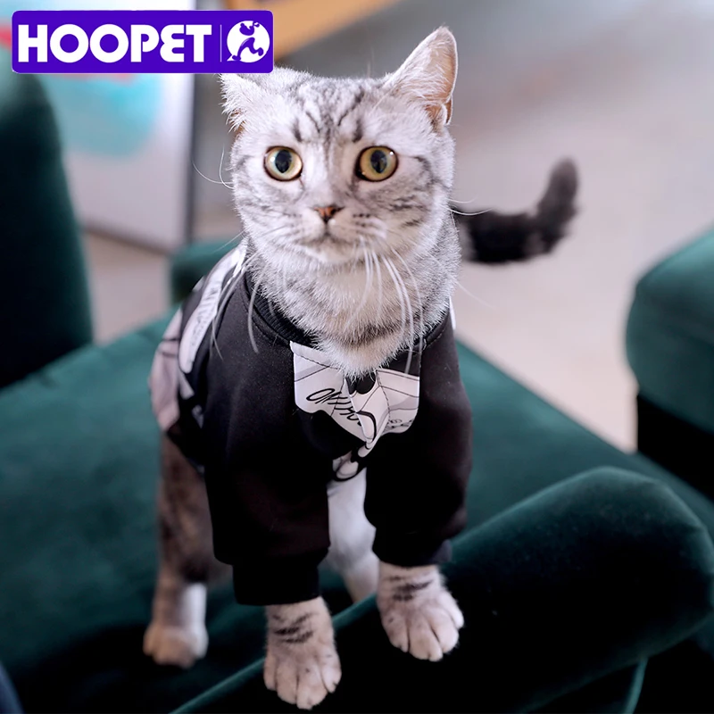 HOOPET одежда для домашних животных собак щенков Красивая Черная бейсбольная форма