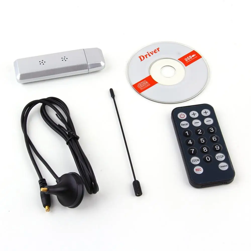 USB 2.0 dvb-t цифровой ТВ приемник dvbt HD ТВ-тюнер Dongle Придерживайтесь Телевизионные антенны с удаленным