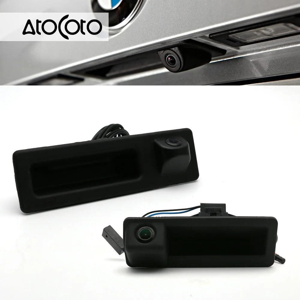 CCD HD багажнике автомобиля ручка заднего вида 4 Pin Камера для BMW E60 E93 3 5 серии X1 X3 X5 F10