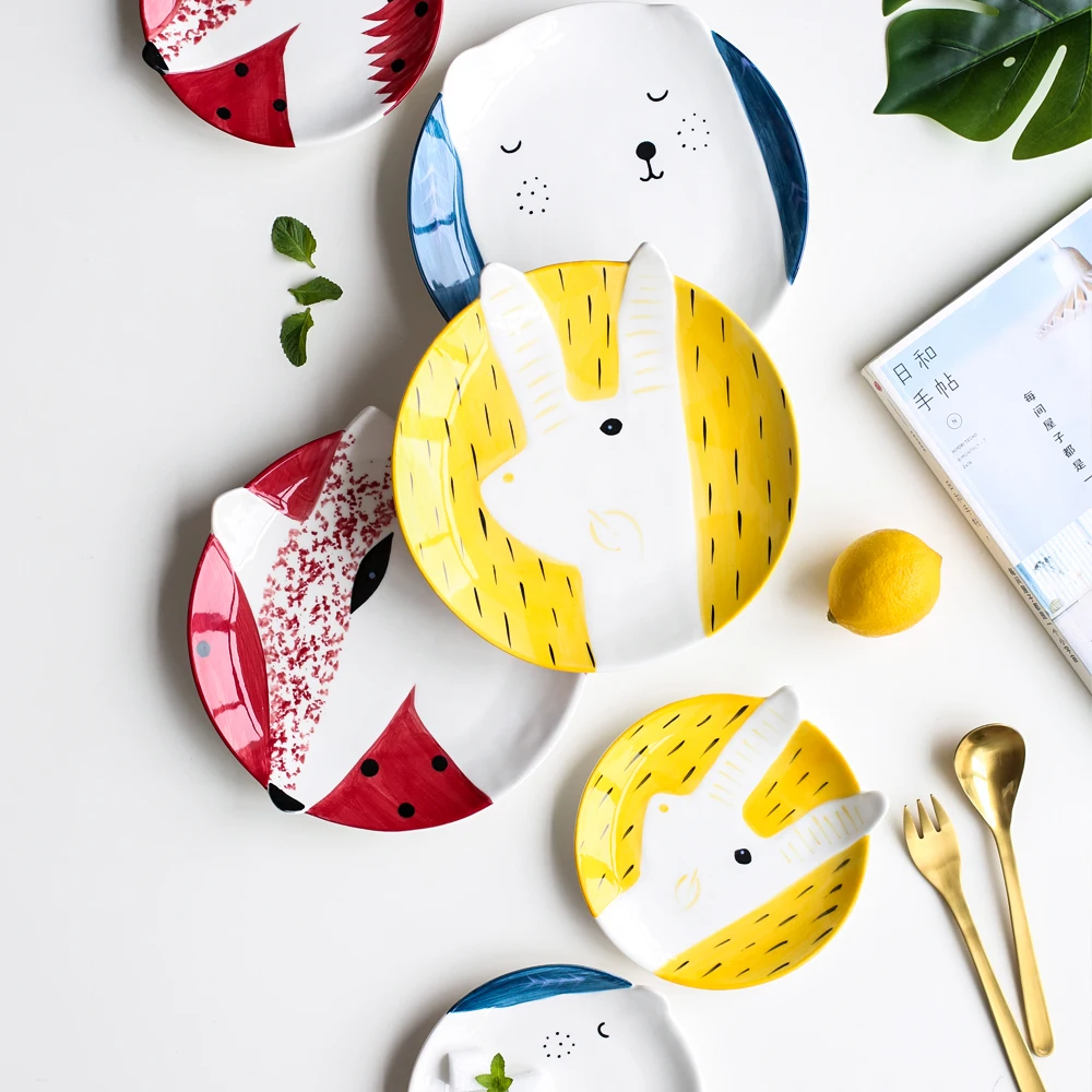 Симпатичная тарелка прекрасный поднос керамическая еда для суши десерт хлеб