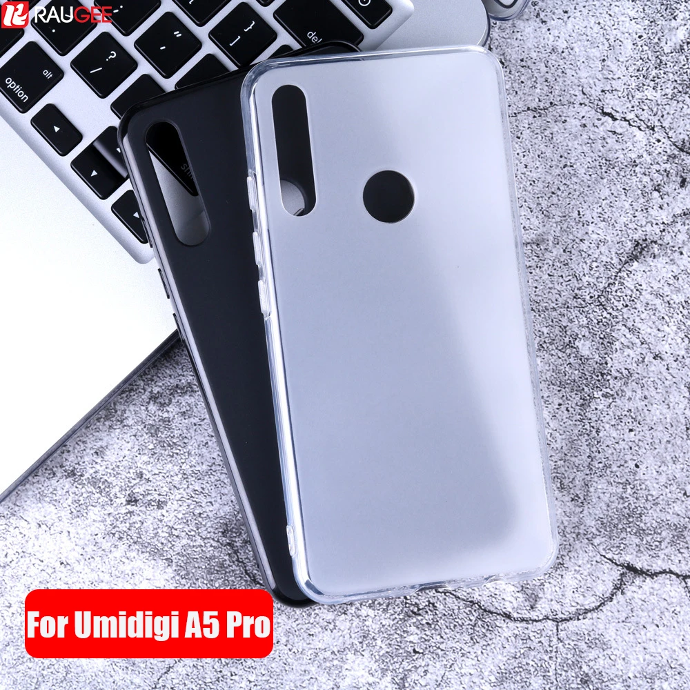 Прочный чехол для UMIDIGI A5 Pro чехол-бампер Мягкая матовая задняя крышка из ТПУ Umidigi