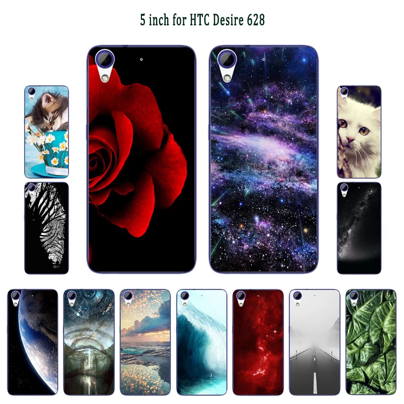 Мягкий силиконовый гелевый Чехол для HTC Desire 628 / Dual Sim чехол с рисунком 628|Бамперы| |