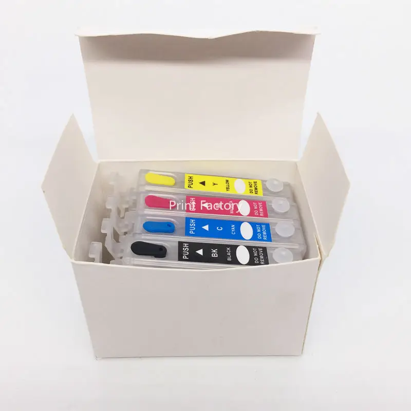 T1701 T1711 T1714 Заправляемый картридж с чипом для Epson XP 103 203 207 306 406 313 413 без чернил|refillable