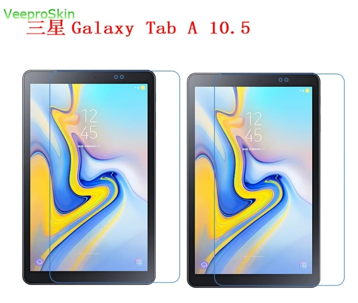 

2 шт./Лот, Защитная пленка для экрана для Samsung Galaxy Tab A 10,5 дюйма, 2018 дюйма, планшетов T590, T597, прозрачная защитная пленка для экрана