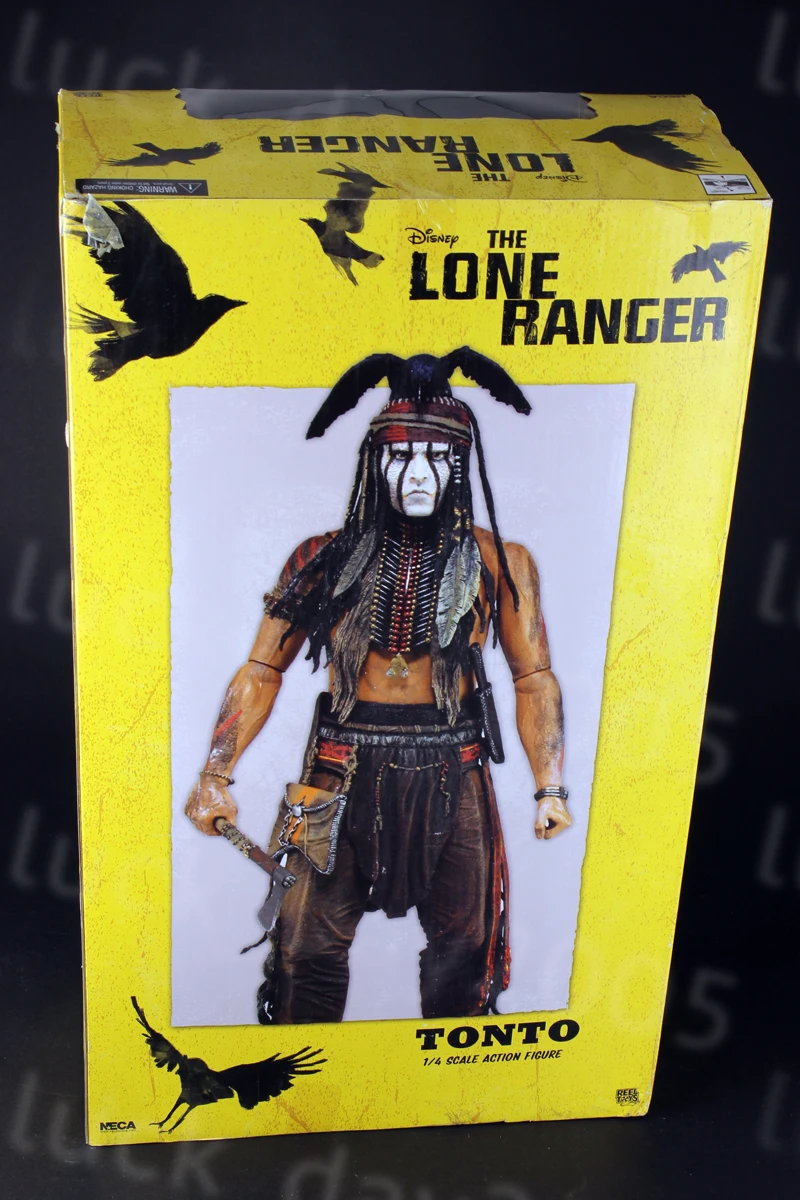 Neca THE LONE RANGER 18 &quotpolegadas TONTO brinquedos figura аниме 1/4 фигурка бесплатная доставка|Игровые