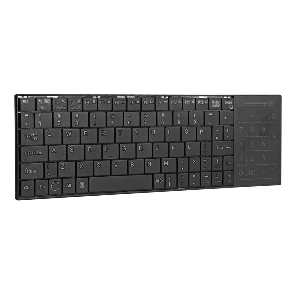 IPazzPort KP810 25BTT QWERTY клавиатура Bluetooth со встроенным Multi touch Touchpad сверхчувствительных