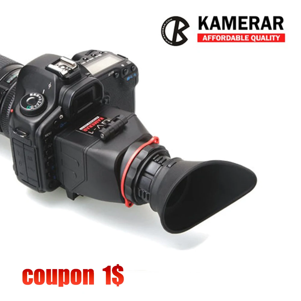 ЖК видоискатель KAMERAR QV 1 для CANON 5D MarK III II 6D 7D 60D 70D f Nikon D800 D800E D610 D600 D7200 D90 Genunie|view