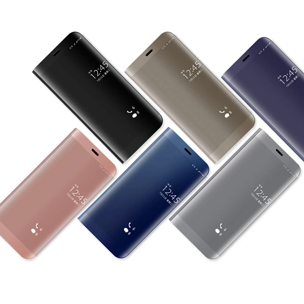 Чехол с откидной подставкой и зеркальным покрытием для телефона Huawei Mate 9 10 20 Pro Honor