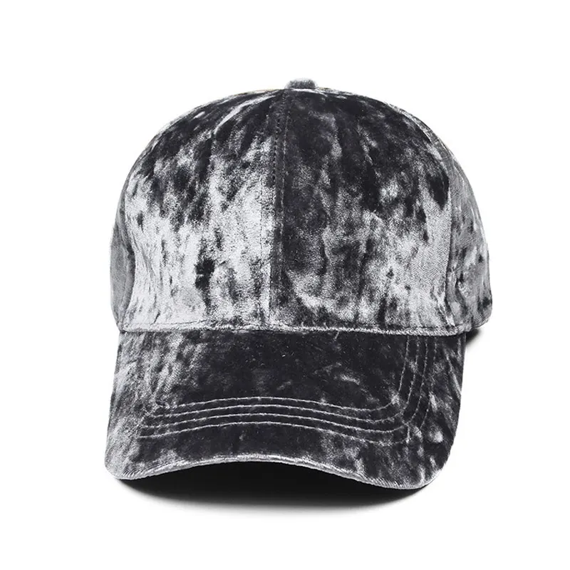 Винтажная искусственная Вельветовая бейсболка для мужчин и женщин snapback hat регулируемый размер 56-59 см окружность головы, черный серый и т. Д