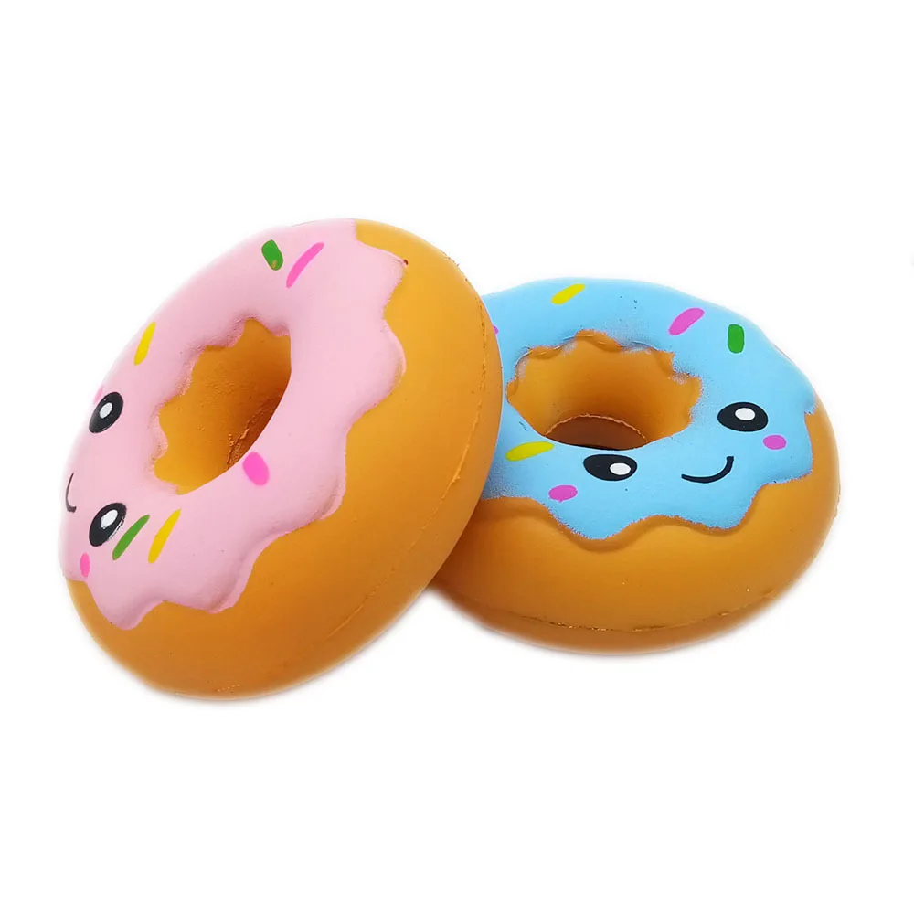 Jumbo Squishy Donut food Squishe Kawaii дешевый мягкий медленный восходящий кулон Emoji Big 10 см Squeeze Toy