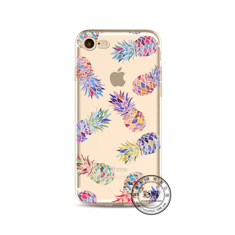 EXTREE Painted Phone Soft Shell Transparent TPU Protective Cover Case for IPhoneX/8/8plus/7/7plus/6s/6splus/5s/5c/5/4s/4 |