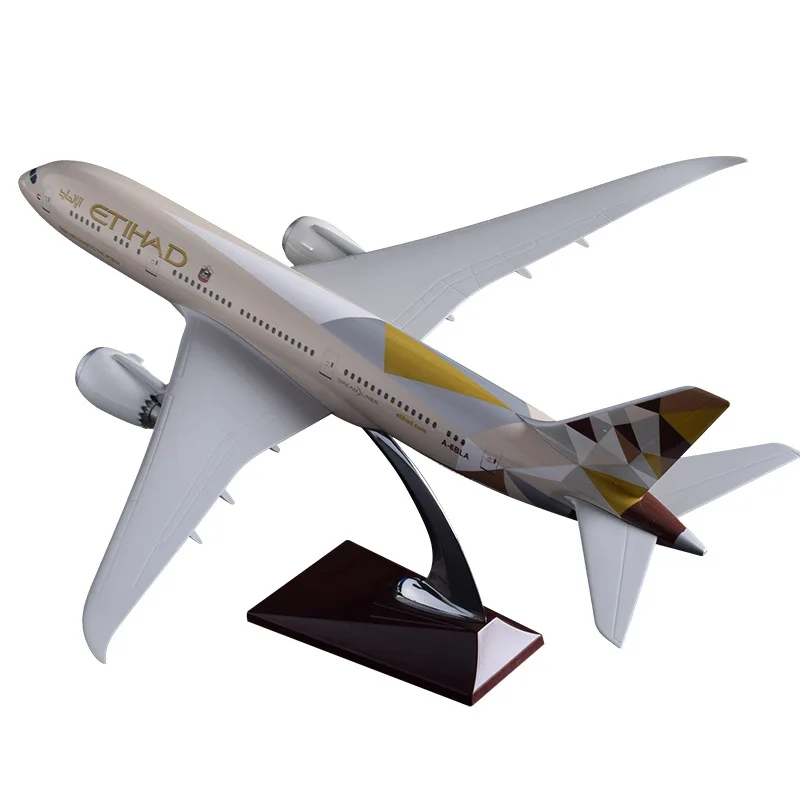 Модель самолета преноу 43 см из смолы для Боинг 787 модель B787 на подставке коллекция