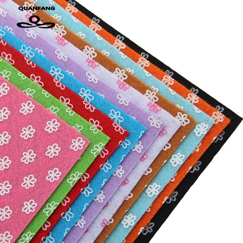 Фетр нетканый из полиэстера толщиной 1 мм для украшения дома набор шитья кукол