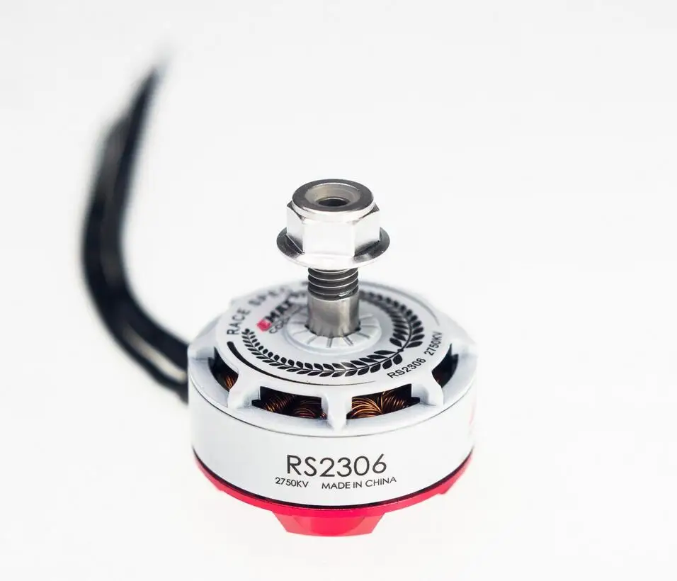 Фото Оригинальный белый мотор EMAX RS2306 2400 КВ/2700 кв RaceSpec для FPV Rc квадрокоптера №4