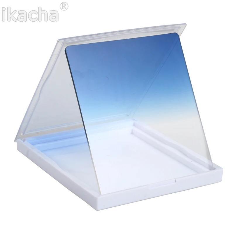 Новый градиентный серый квадратный фильтр для объектива камеры синий оранжевый