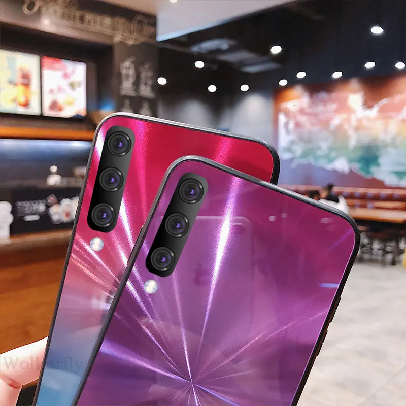 Роскошный градиентный чехол для samsung Galaxy A50, разноцветный чехол для Galaxy A50 A 50 A505 SM-A505F