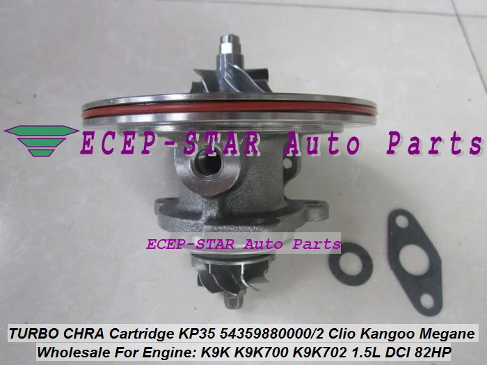 Турбокартридж CHRA KP35 54359700000 54359700002 Турбокомпрессор для NISSAN Almera Renault Clio Kangoo Megane K9K