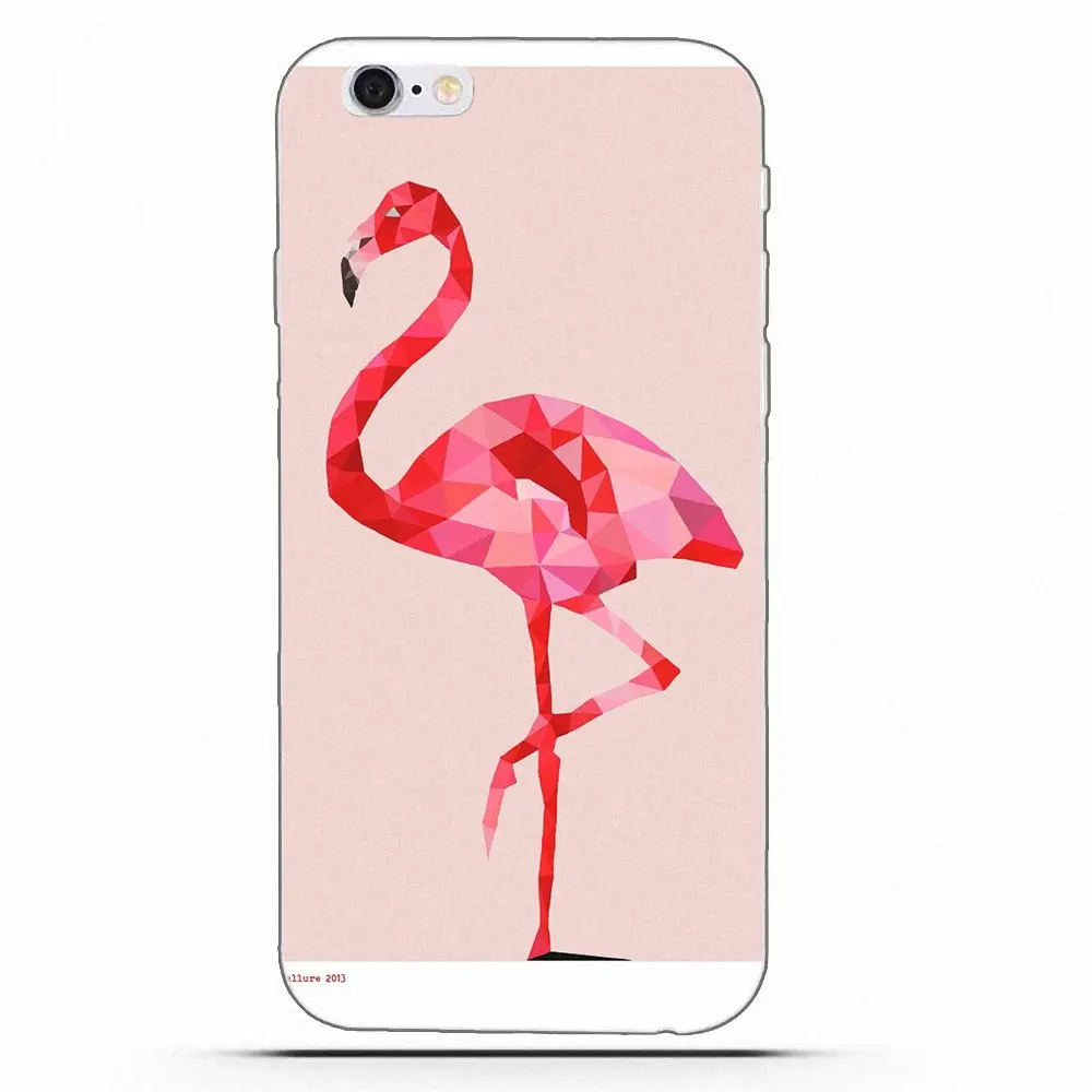 Wexoeq Geometric Flamingo TPU Hotsales For Apple iPhone 4 4S 5 5C 5S SE 6 6S 7 8 Plus X | Мобильные телефоны и аксессуары