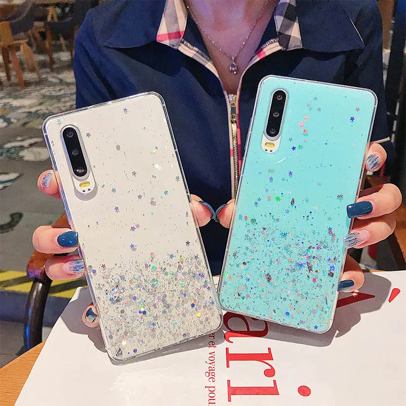 Силиконовый Блестящий со стразами и пайетками чехол для Xiaomi mi 9T Pro mi 6 6X A2 Прозрачный чехол для красного mi K20 Pro Чехол для телефона