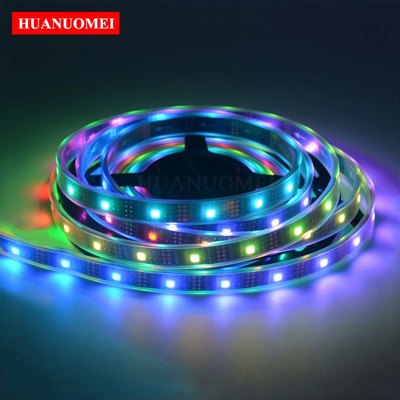 5M 32 светодиодный s/m WS2801 RGB полосы 5050 Водонепроницаемый свет гибкие светодиодные