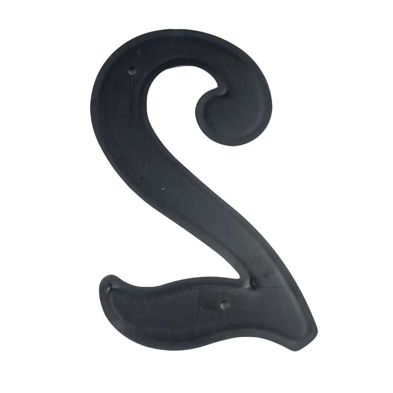 Big House Number 139mm Height Door Address Number Digits ABS Plastic Black House Door Address Sign 5-1/2 inch.#2