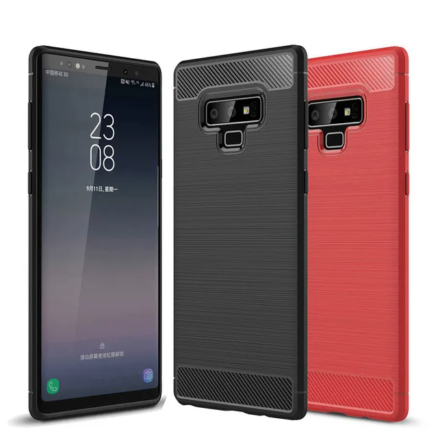 Для samsung Galaxy Note 9 чехол из углеродного волокна Мягкий для S8 S9 Plus 8 S8Plus S9Plus крышка |