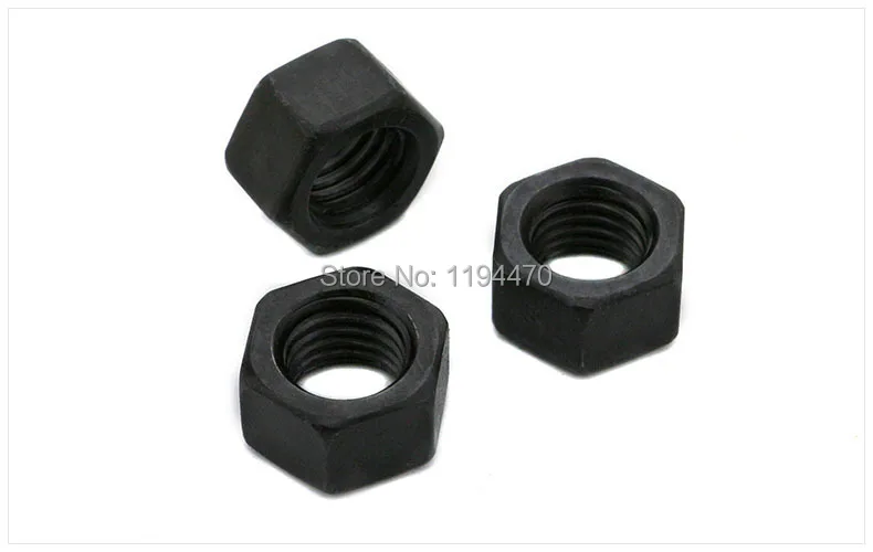 

200pcs/Lot Metric Thread DIN934 M5 Black Grade 8.8 Carbon Steel Hex Nut Hexagonal Nut Screw Nut