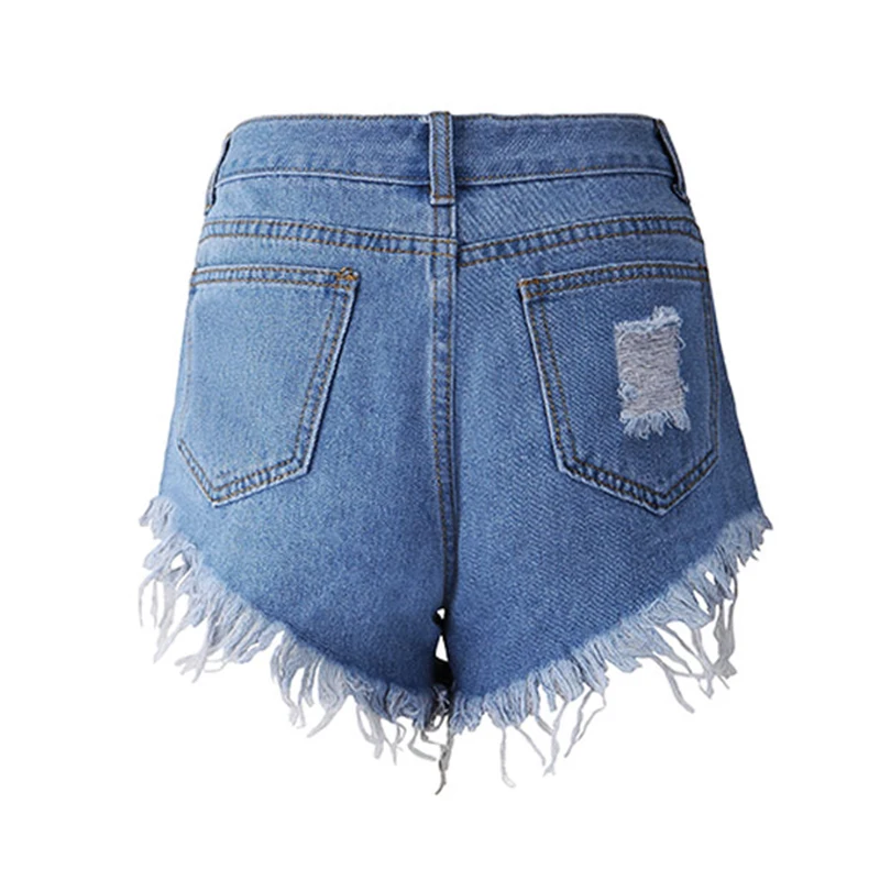 

INDJXND Summer Denim Shorts Women Elastic Destroyed Hole Jeans Short Girl Shorts Jeans Female Skinny Jeans Woman Short Bottom