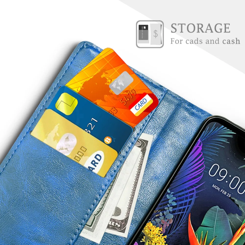 Sleo для LG K50 чехол из искусственной кожи с откидной крышкой телефона бумажником