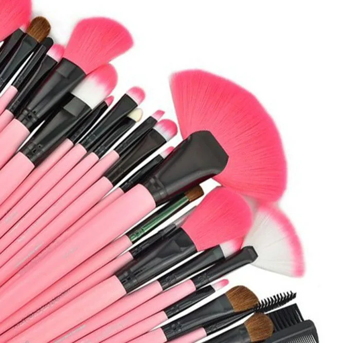 OutTop Pro 24Pcs Pouch Bag Case Superior Soft Cosmetic Makeup Brush Set Kit 6A16 Drop Shipping | Красота и здоровье