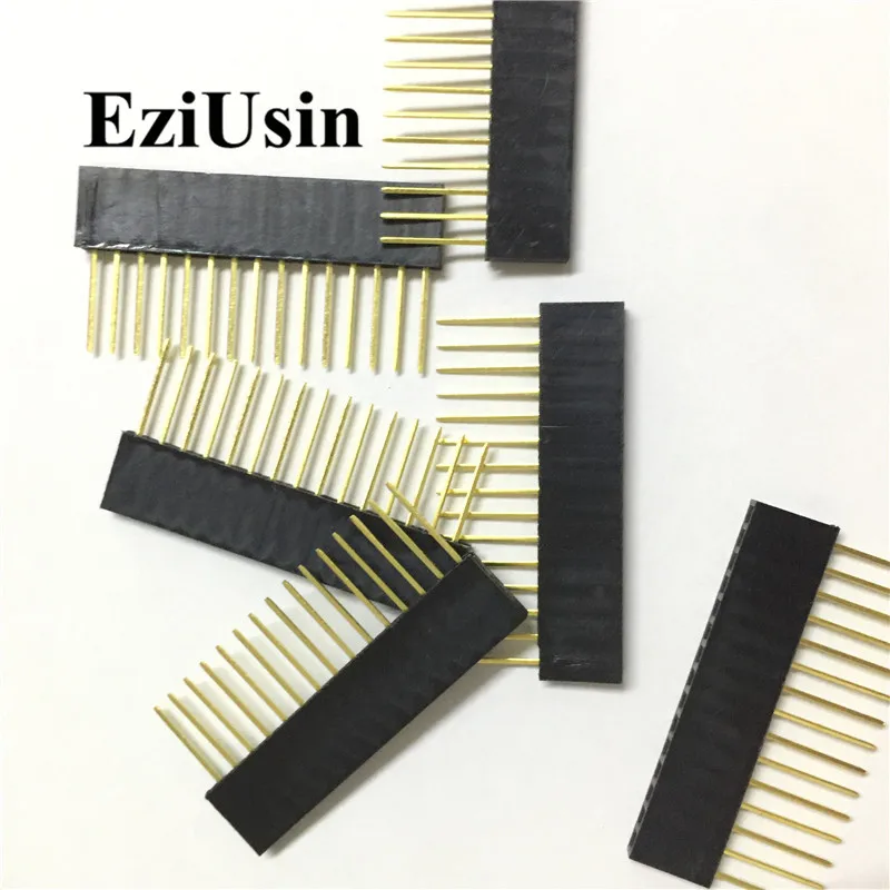 Single Row Female 2.54mm Pin Header socket Connector PC104 Long pins 15mm Breakaway PCB Pinheader for arduino 1*6P 1*8P 1*10P |