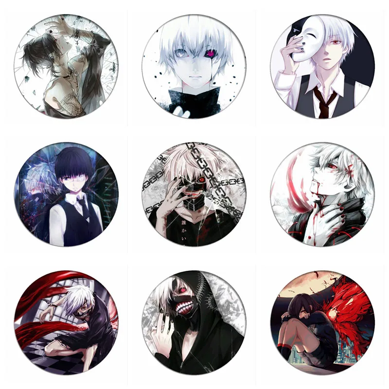 Одежда с надписью Tokyo Ghoul для косплея канеки кэна значок Sui ишида Touka Kirishima брошь