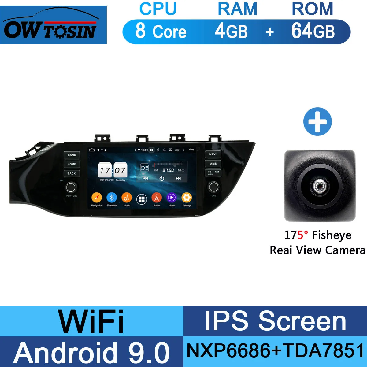 64G Fisheye Camera Octa Core Android 8,0/4 ядра Android 8,1 Автомобильный DVD плеер для KIA RIO K2 KIA K2 автомобильное радио Мультимедиа Bluetooth gps - Цвет: 64G Fisheye Camera