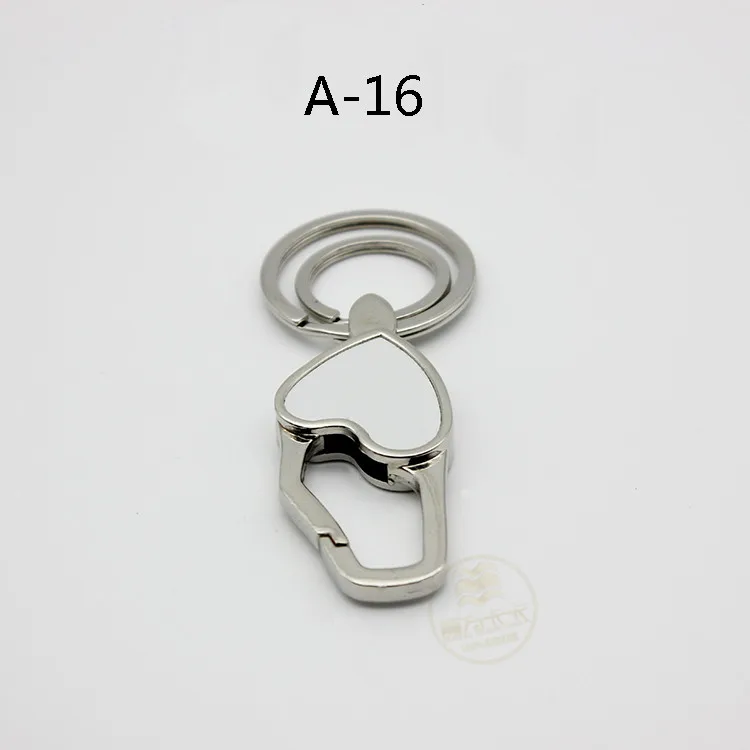 A-16 10 шт./лот, пустые металлические брелоки, брелоки для бутылок, открывалка для бутылок, сделай сам, подарочная печать, бумага для сублимации чернил, двусторонняя печать - Цвет: A-16